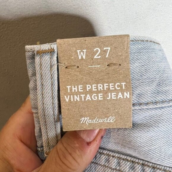 MADEWELL Perfect Vintage Jean Fitzgerald Wash 27 C2819 $128 NWT - Picture 13 of 14